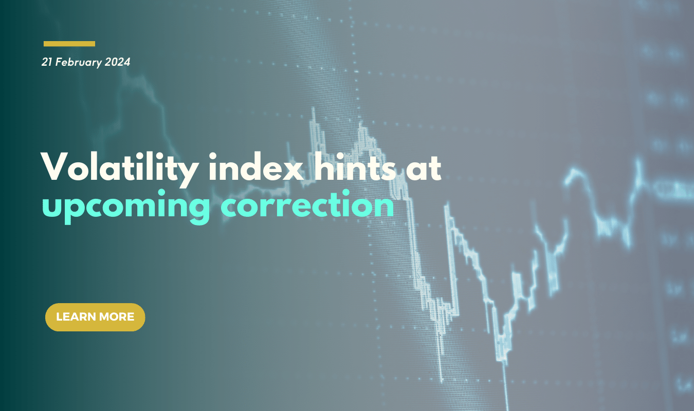 Volatility index hints at upcoming correction