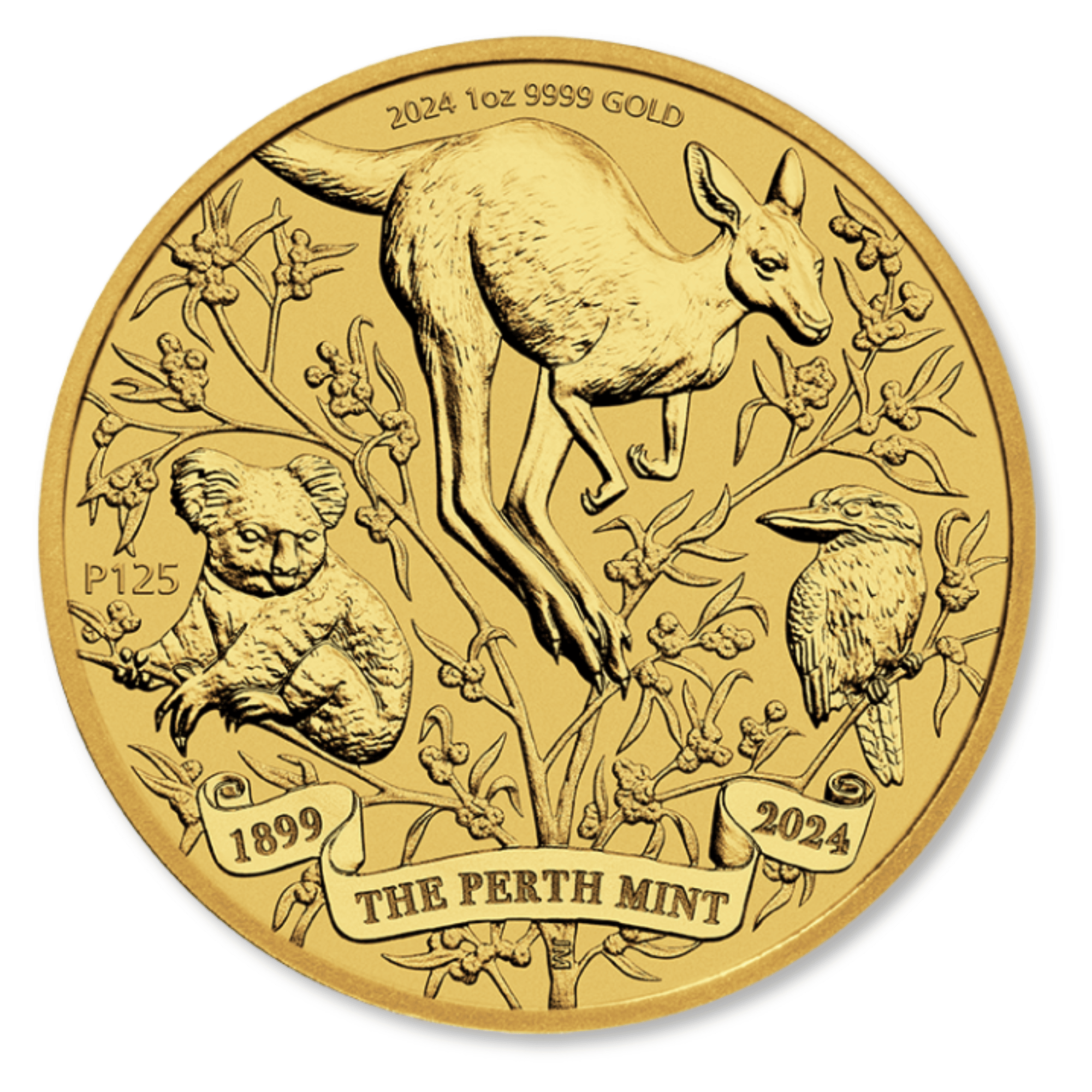 2024 1oz Perth Mint's 125th Anniversary Gold Coin