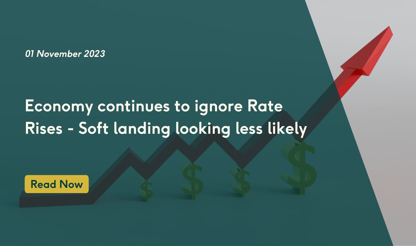 Economy continues to ignore Rate Rises -  Soft landing looking less likely