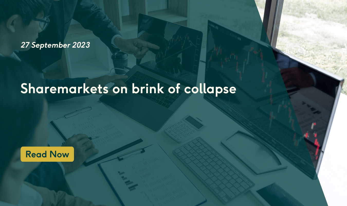 Sharemarkets on brink of collapse