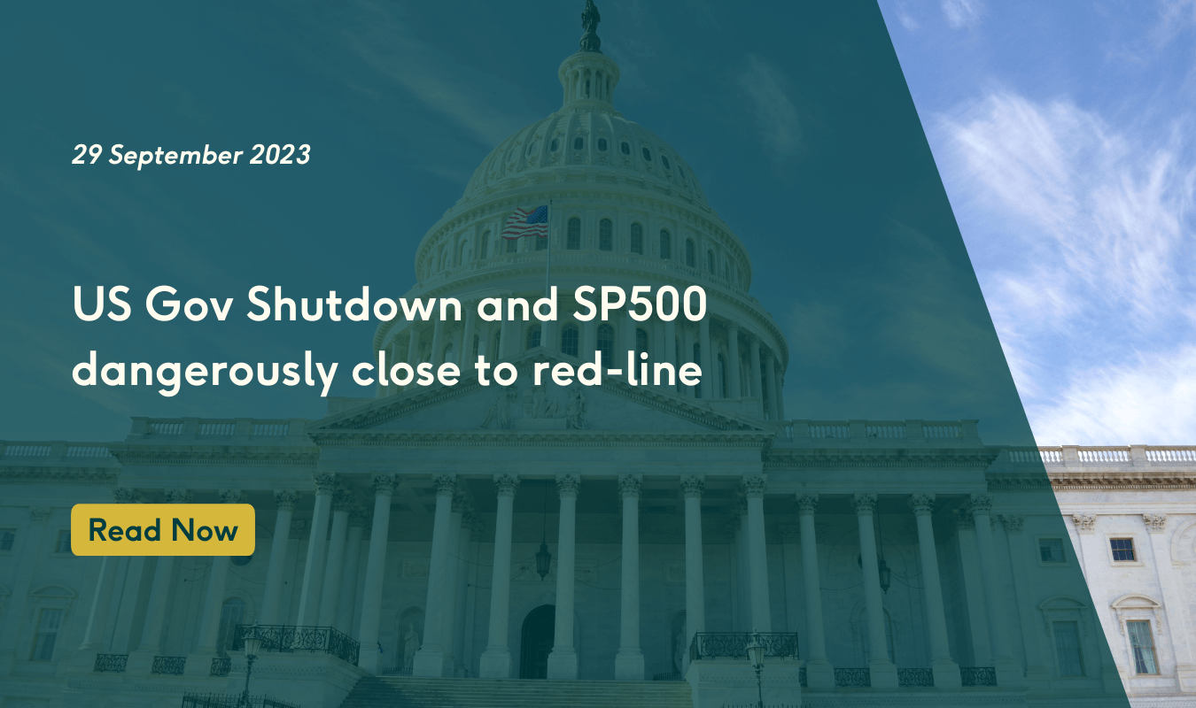 US Gov Shutdown and SP500 dangerously close to red-line