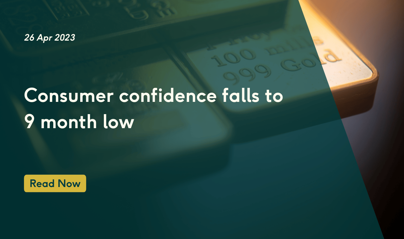 Consumer Confidence Falls to 9 Months Low