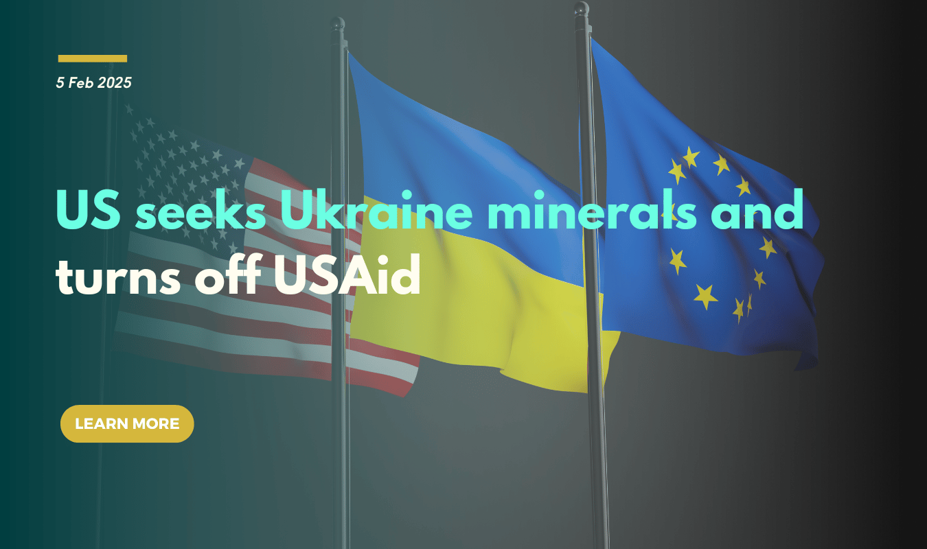 US seeks Ukraine minerals and turns off USAid