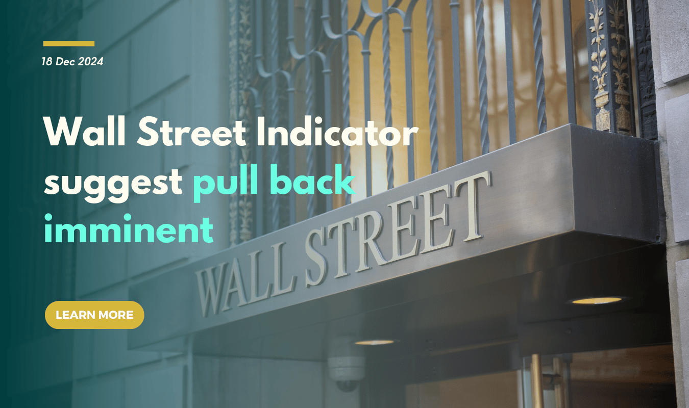 Wall Street Indicator suggest pull back imminent