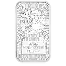 1oz Perth Mint Silver Kangaroo Minted Bar