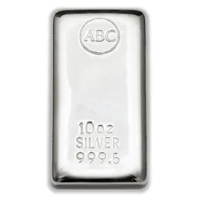 10oz ABC Silver Cast Bar