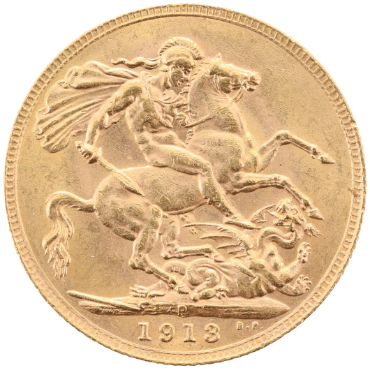 1913P George V Sovereign Uncirculated