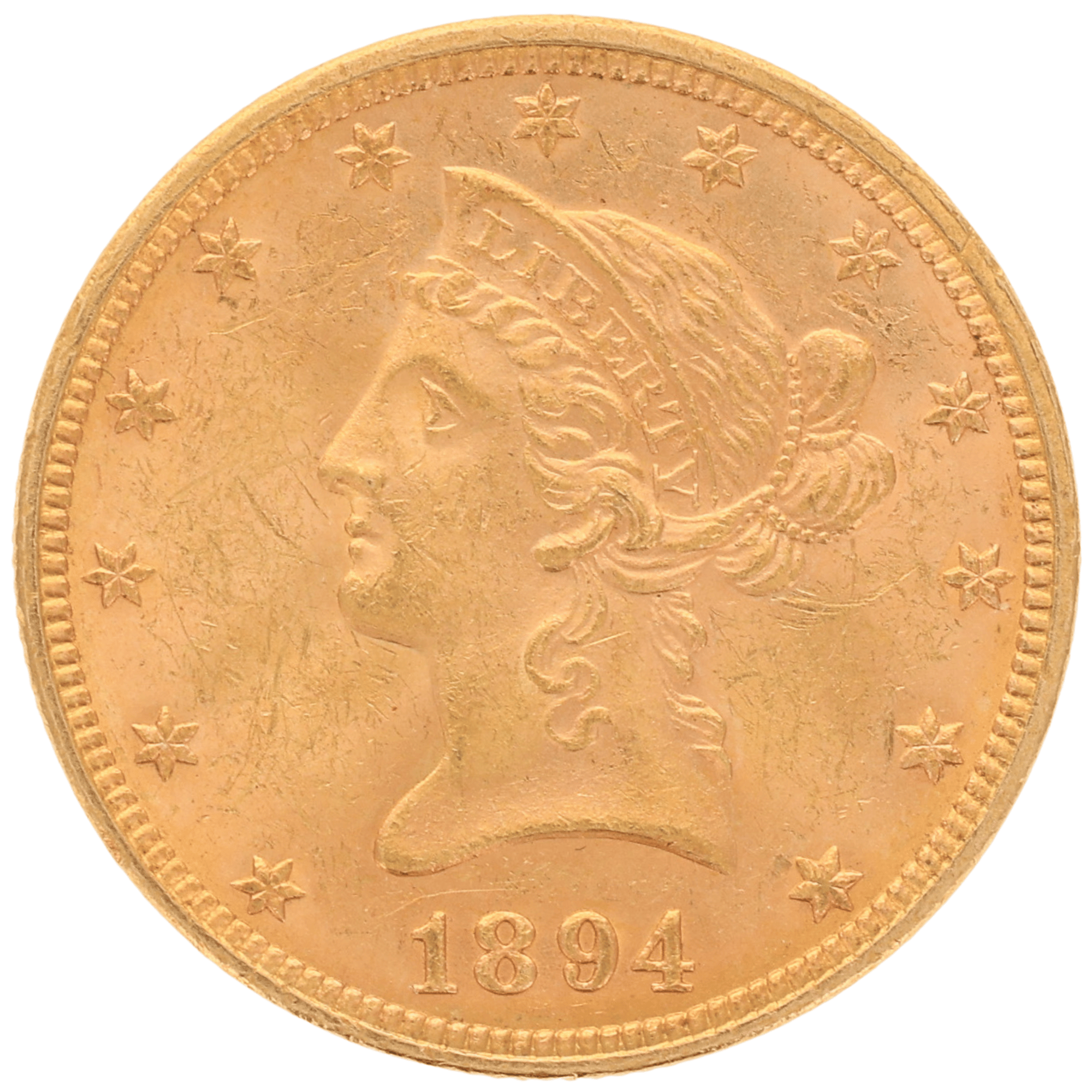 1894 USA $10 Liberty Gold Coin Good Extra Fine