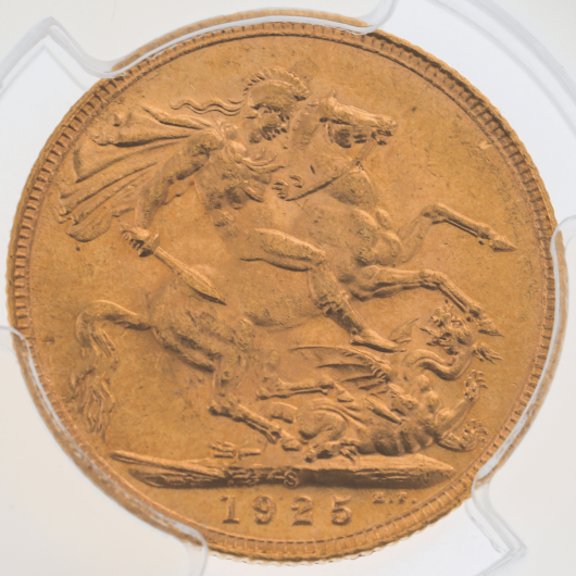 1925S George V Sovereign PCGS MS62