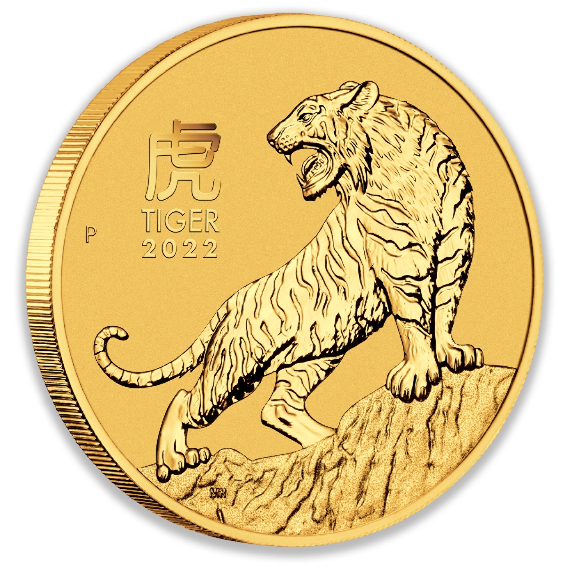 2022 1oz Perth Mint Gold Lunar Tiger Coin Series 3