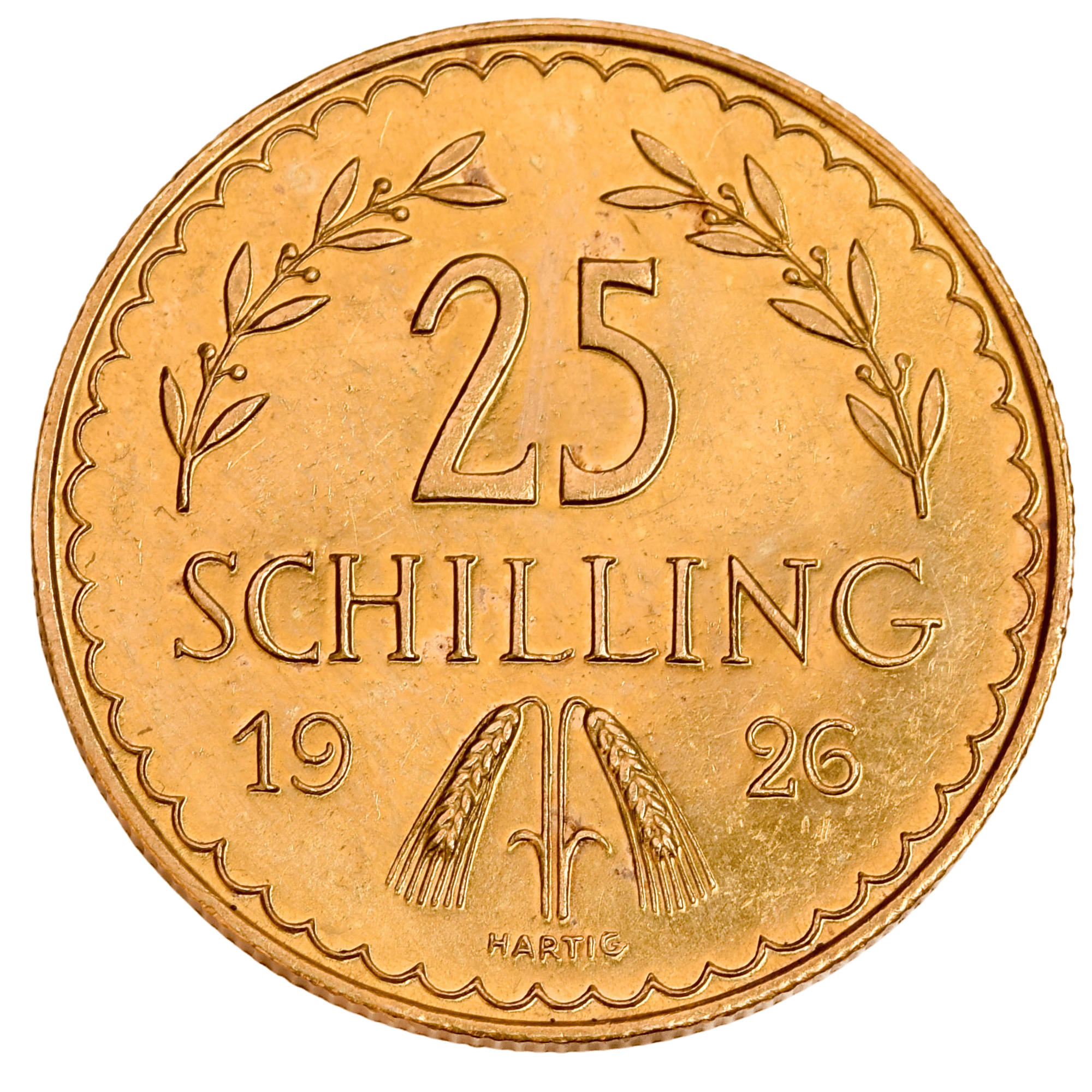 1926 Austria 25 Schilling Uncirculated