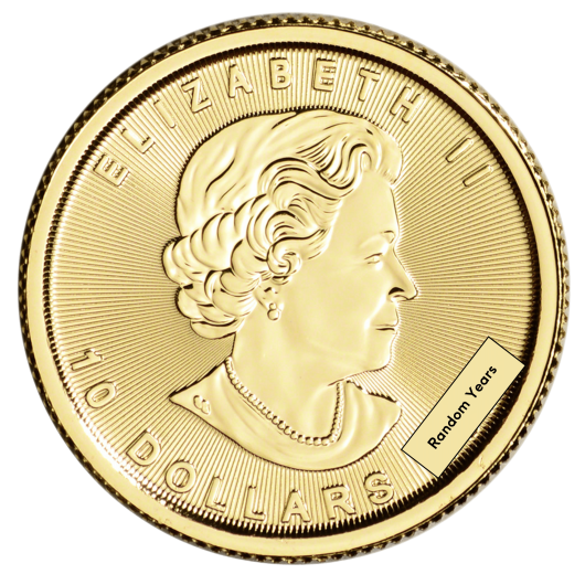 1/4oz Canadian Gold Maple Leaf(Random Years)