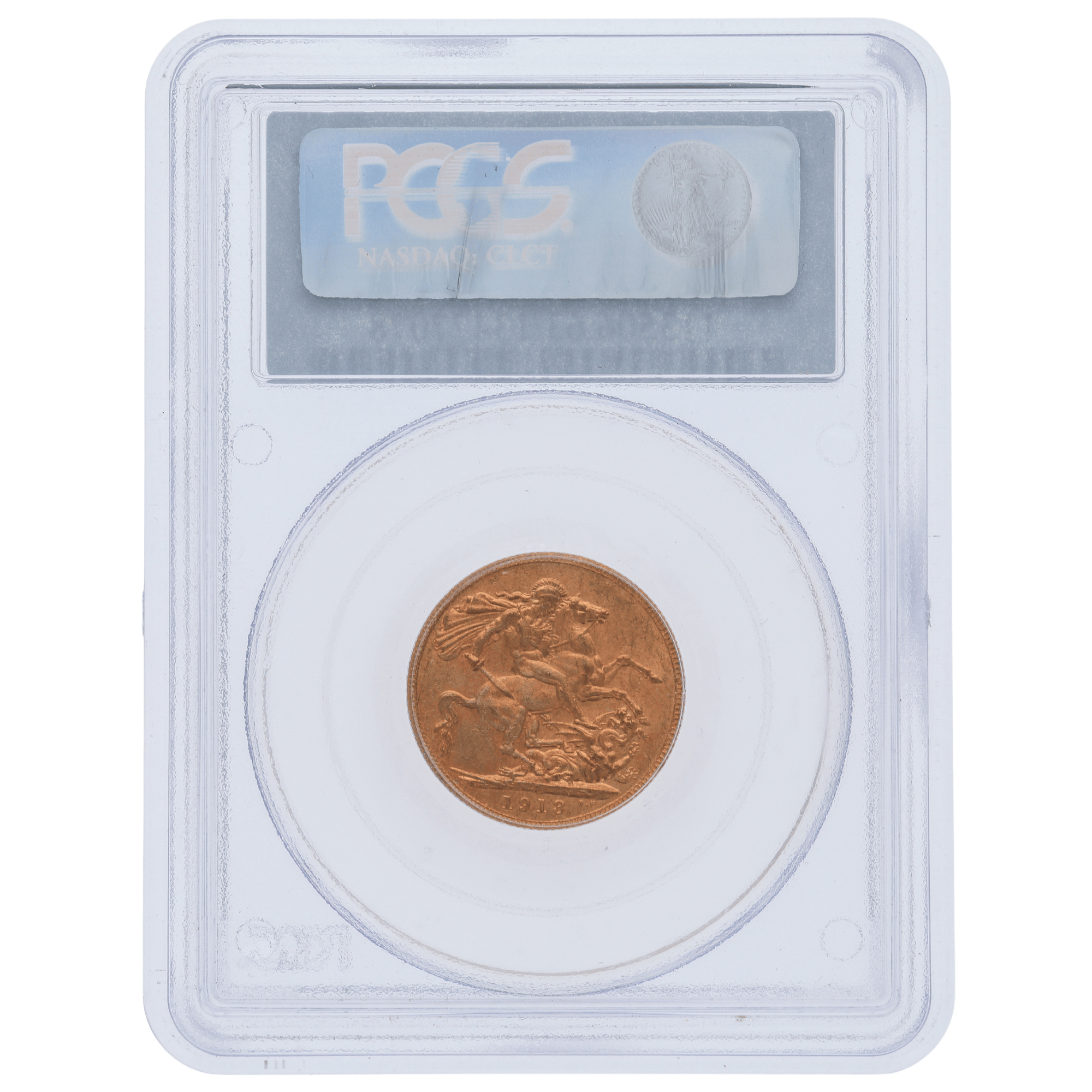 1913P George V Sovereign PCGS MS63