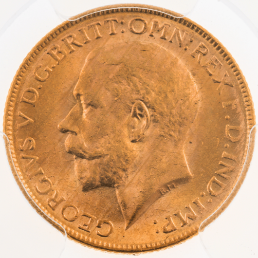 1917M George V Sovereign PCGS MS63