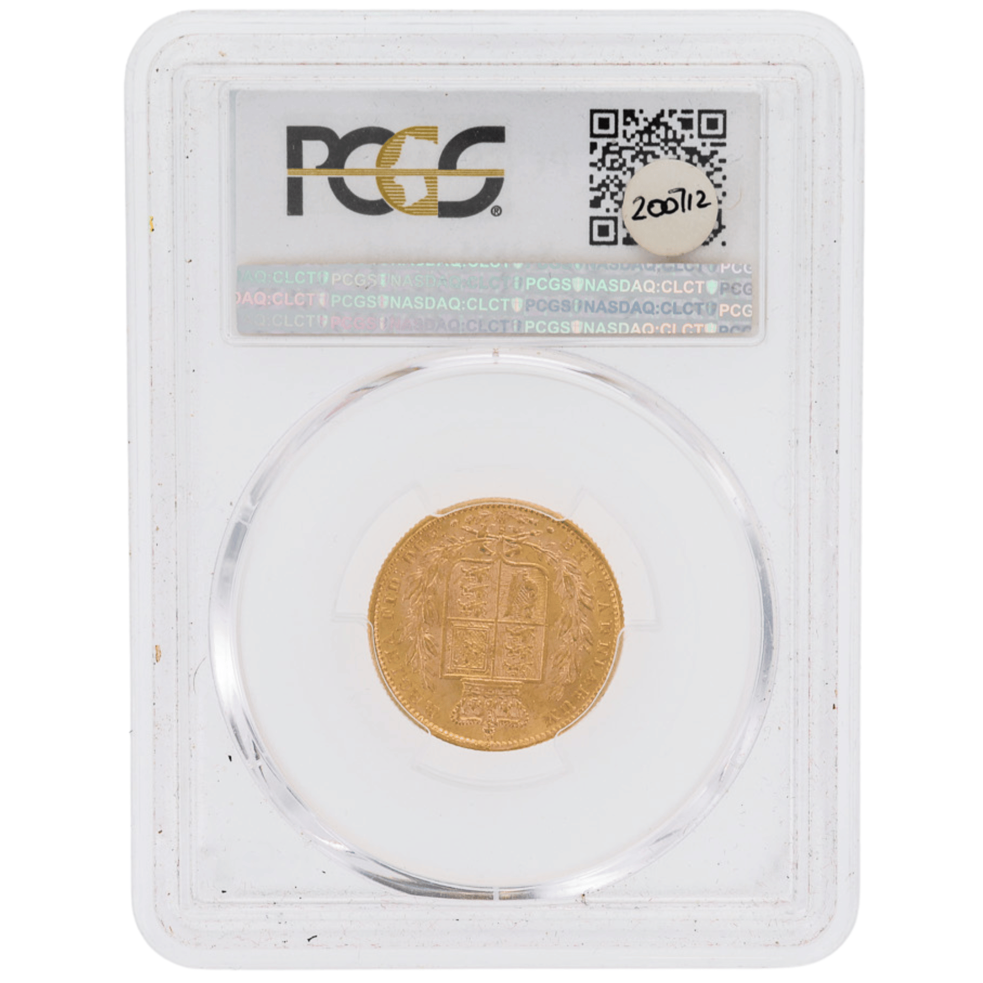 1878S Young Head Shield Sovereign PCGS MS63