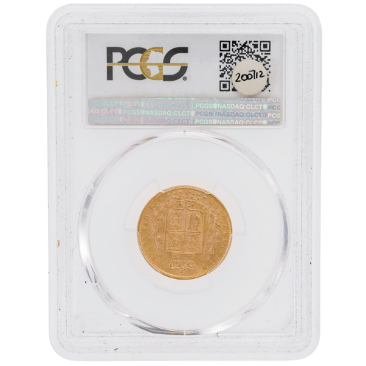 1878S Young Head Shield Sovereign PCGS MS63