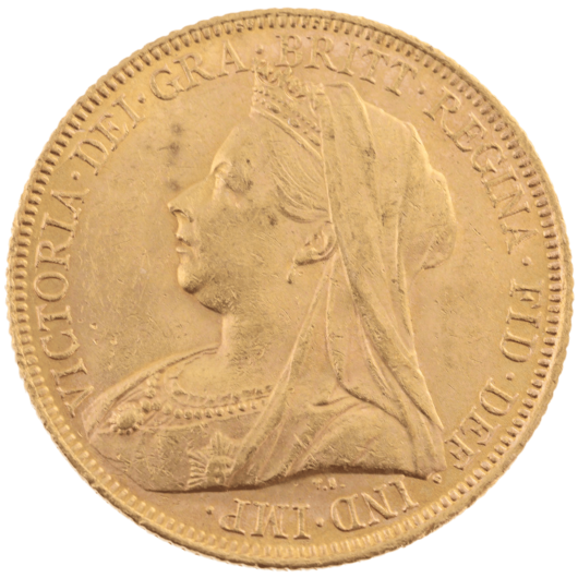 1901S Queen Victoria Veil Head Sovereign Uncirculated