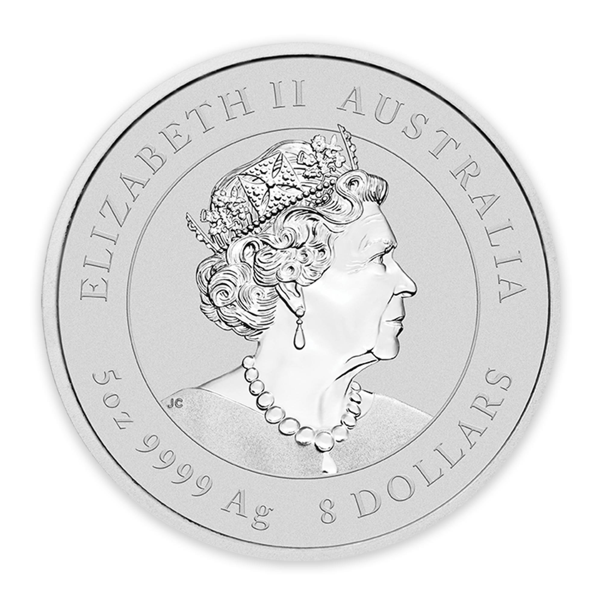 2022 5oz Perth Mint Silver Lunar Tiger Coin Series 3