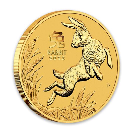2023 1/20oz Perth Mint Gold Lunar Rabbit Coin Series 3
