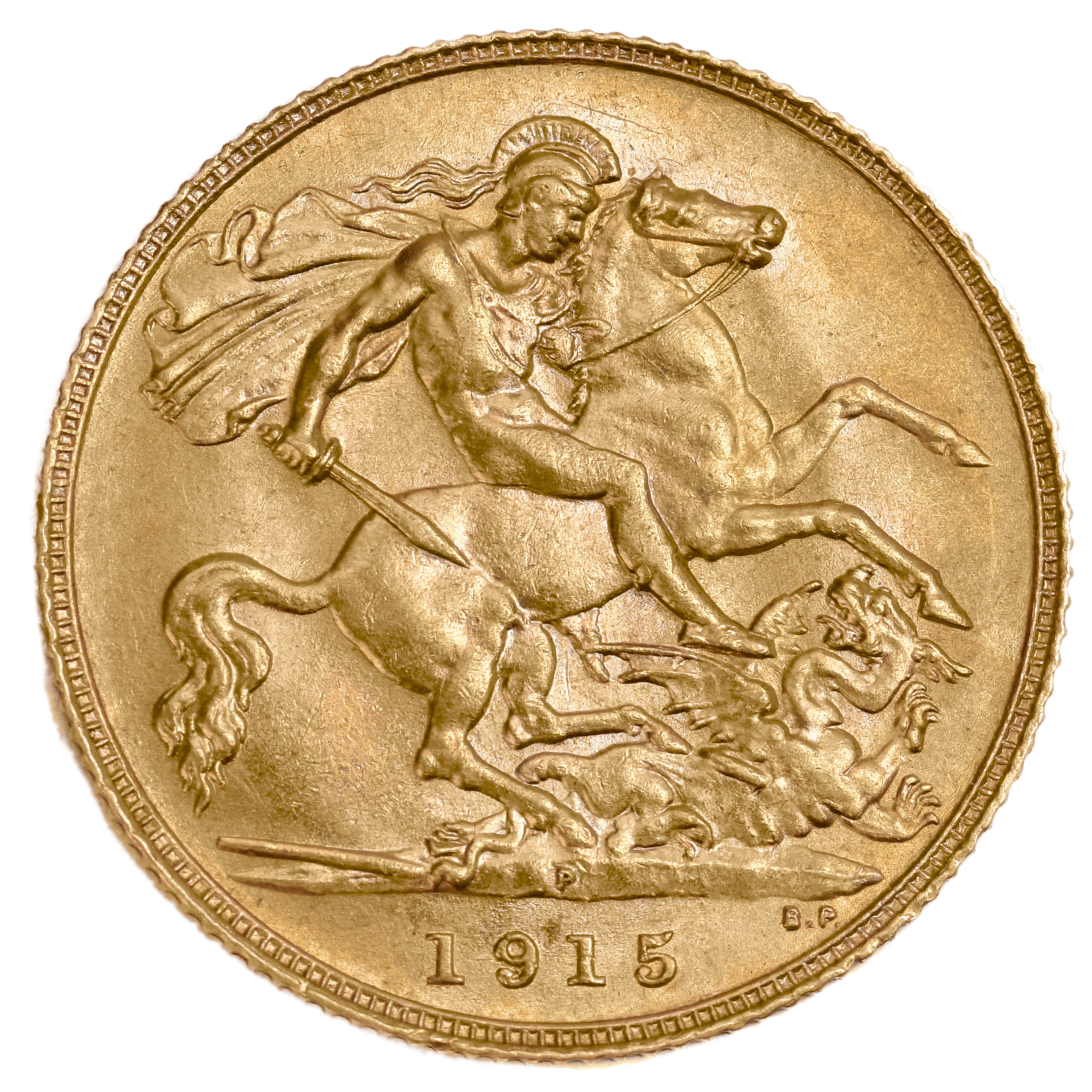 1915P George V Half Sovereign Uncirculated