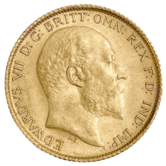 1910S Edward VII Half Sovereign Good Extra Fine