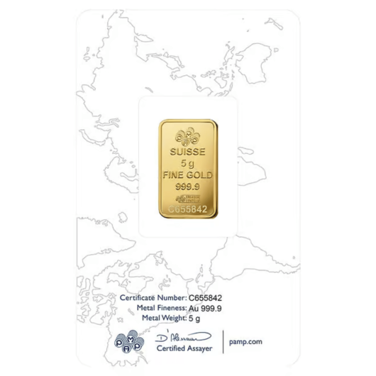 5g PAMP ROSA Gold Minted Bar