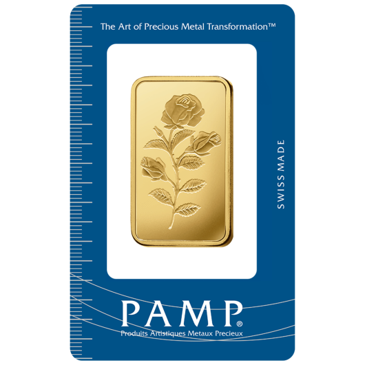 1oz PAMP Rosa Gold Minted Bar