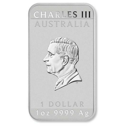 2024 1oz Perth Mint Silver Dragon Rectangular Coin