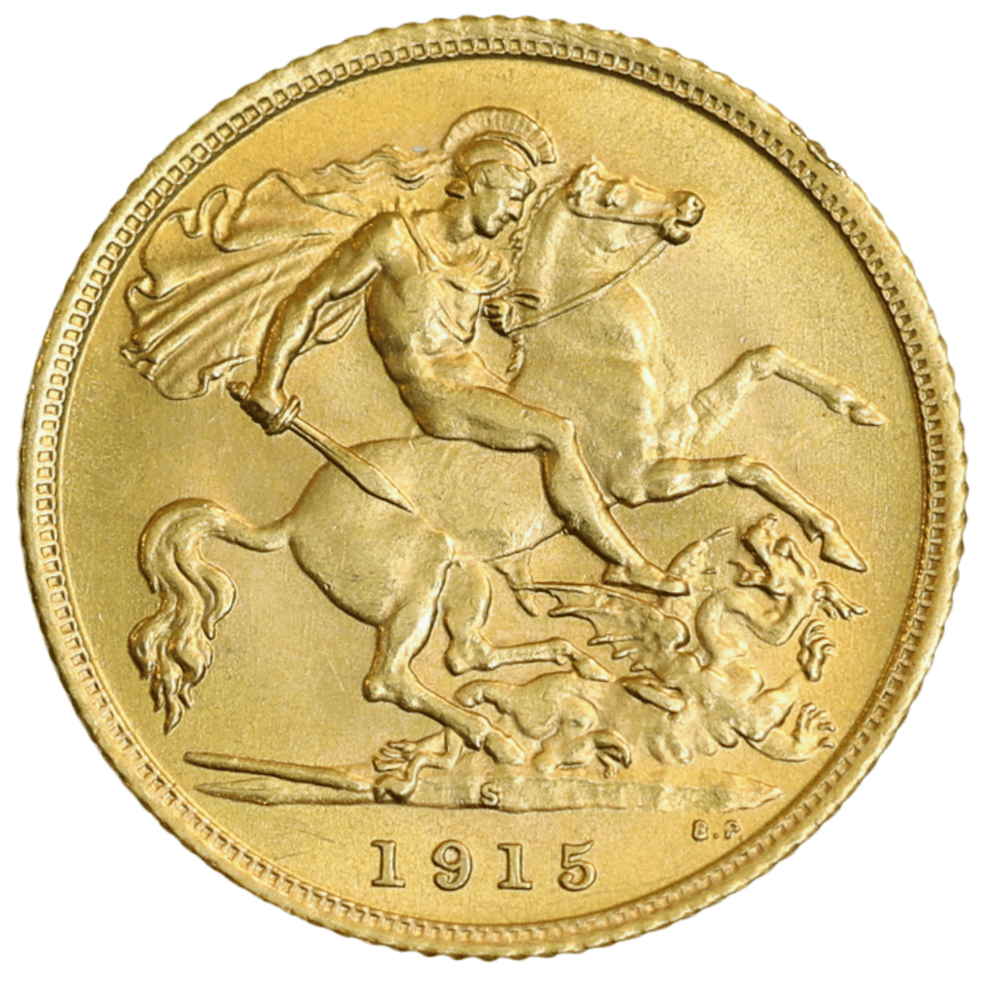 1915S George V Half Sovereign Uncirculated