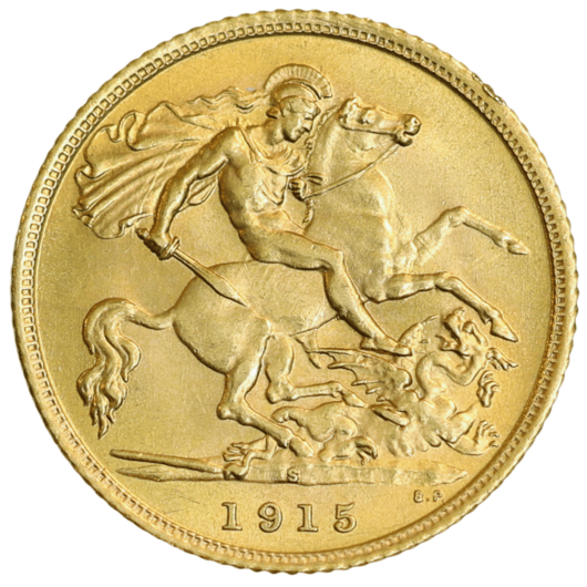 1915S George V Half Sovereign Uncirculated