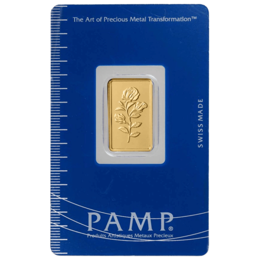 2.5g PAMP ROSA Gold Minted Bar