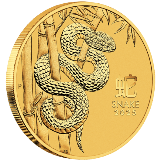 2025 10oz Perth Mint Gold Lunar Snake Coin Series 3