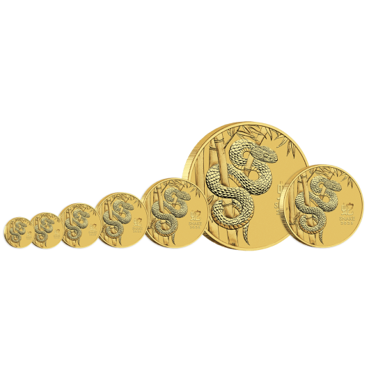 2025 10oz Perth Mint Gold Lunar Snake Coin Series 3