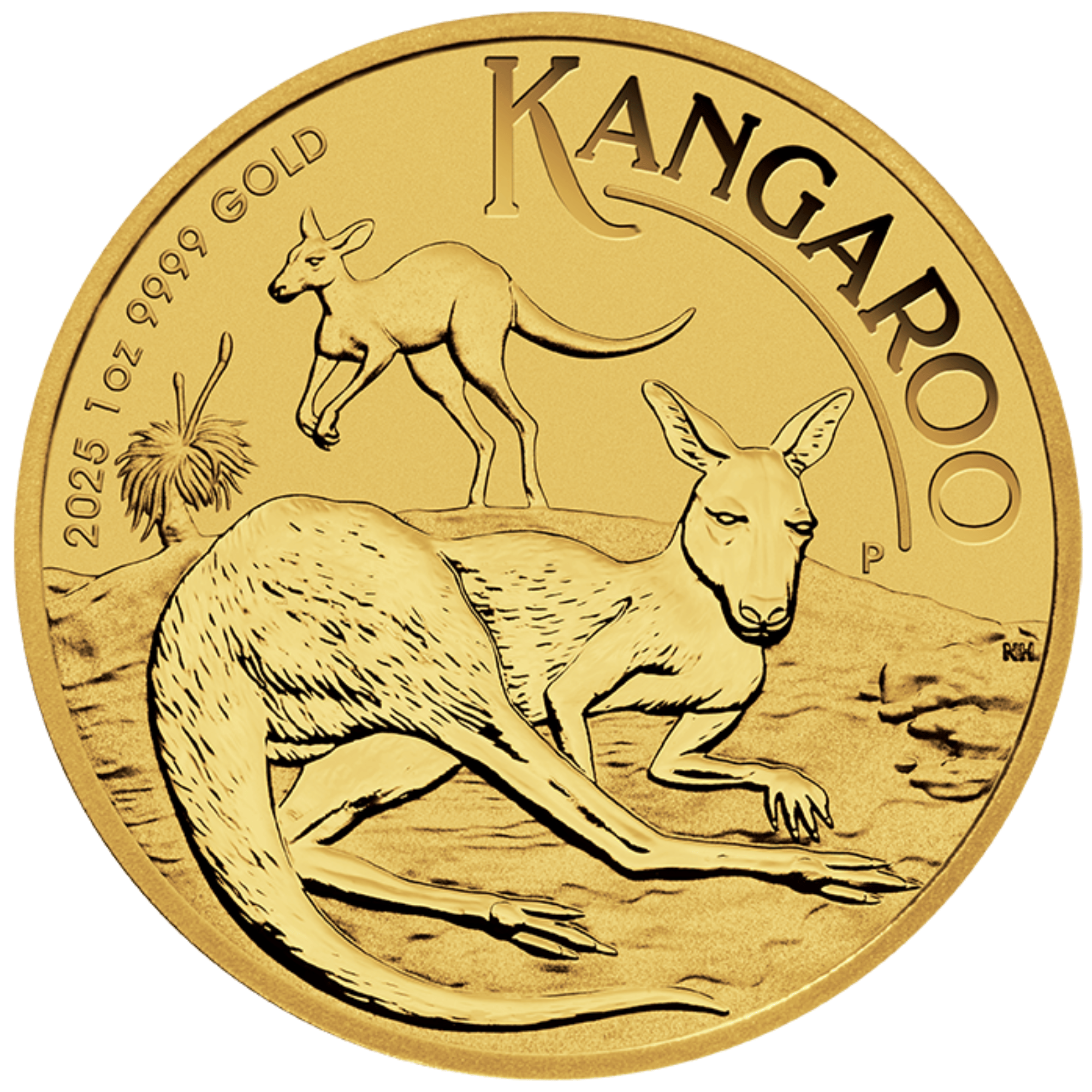 2025 1oz Perth Mint Gold Kangaroo Coin