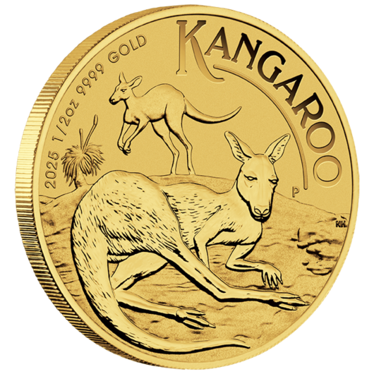 2025 1/2oz Perth Mint Gold Kangaroo Coin