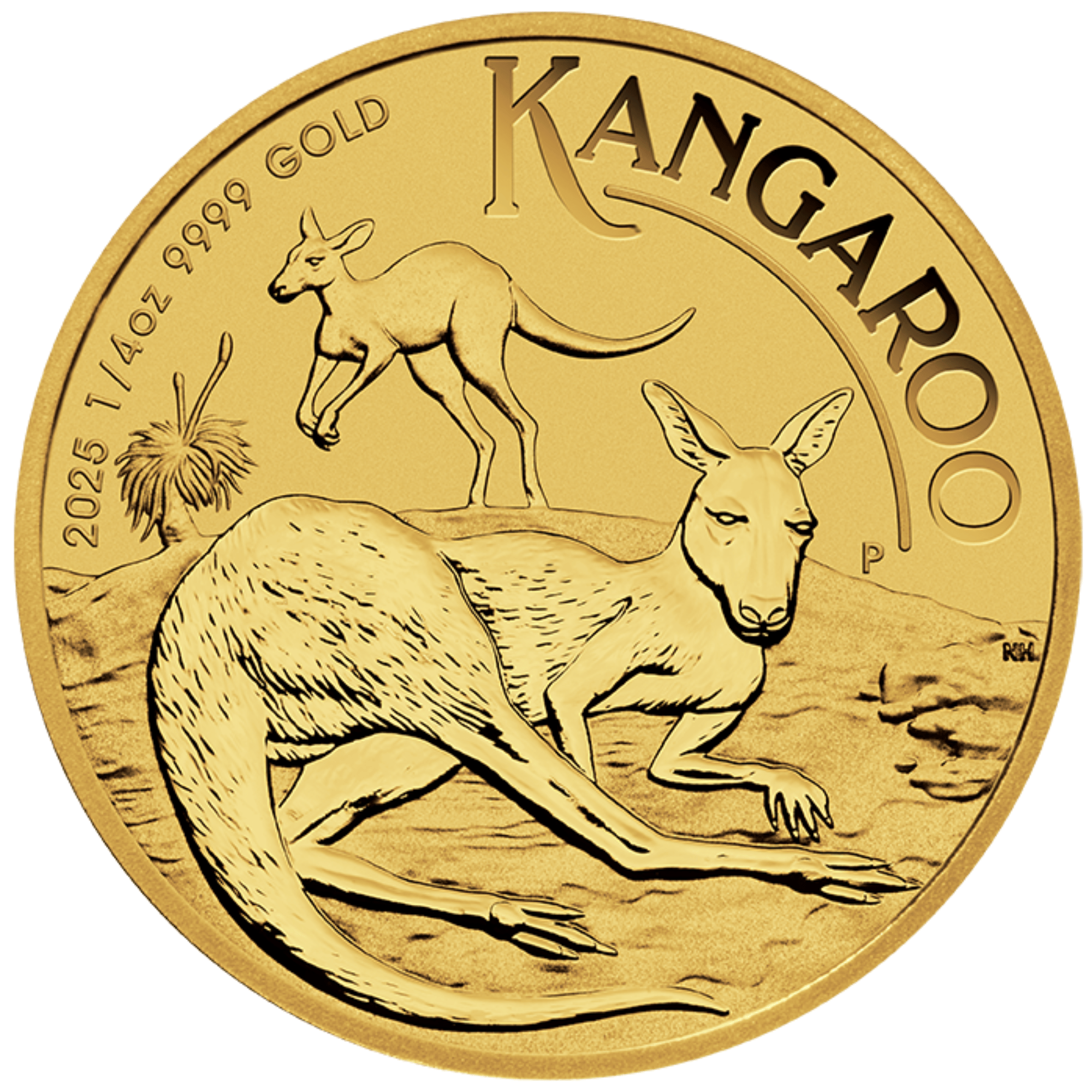 2025 1/4oz Perth Mint Gold Kangaroo Coin