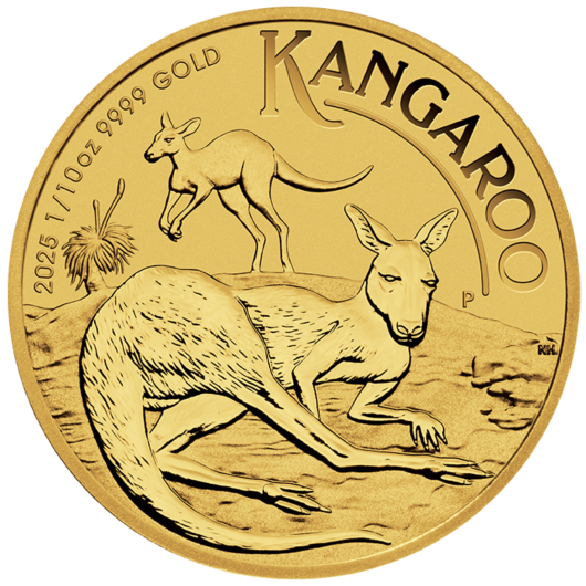 2025 1/10oz Perth Mint Gold Kangaroo Coin