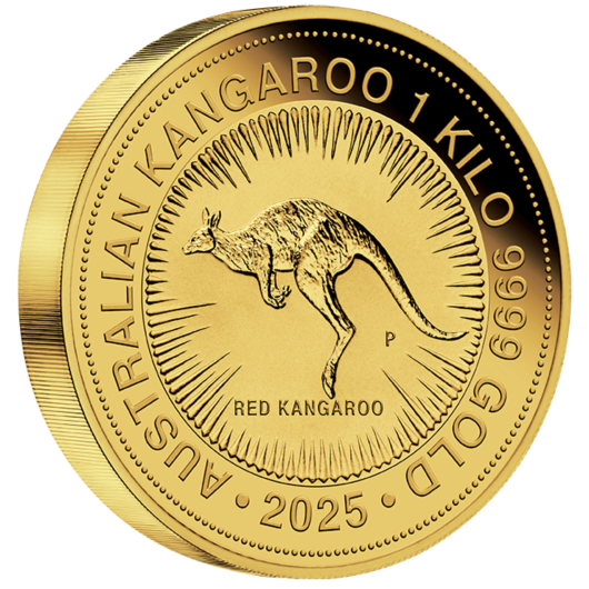 2025 1kg Perth Mint Gold Kangaroo Coin