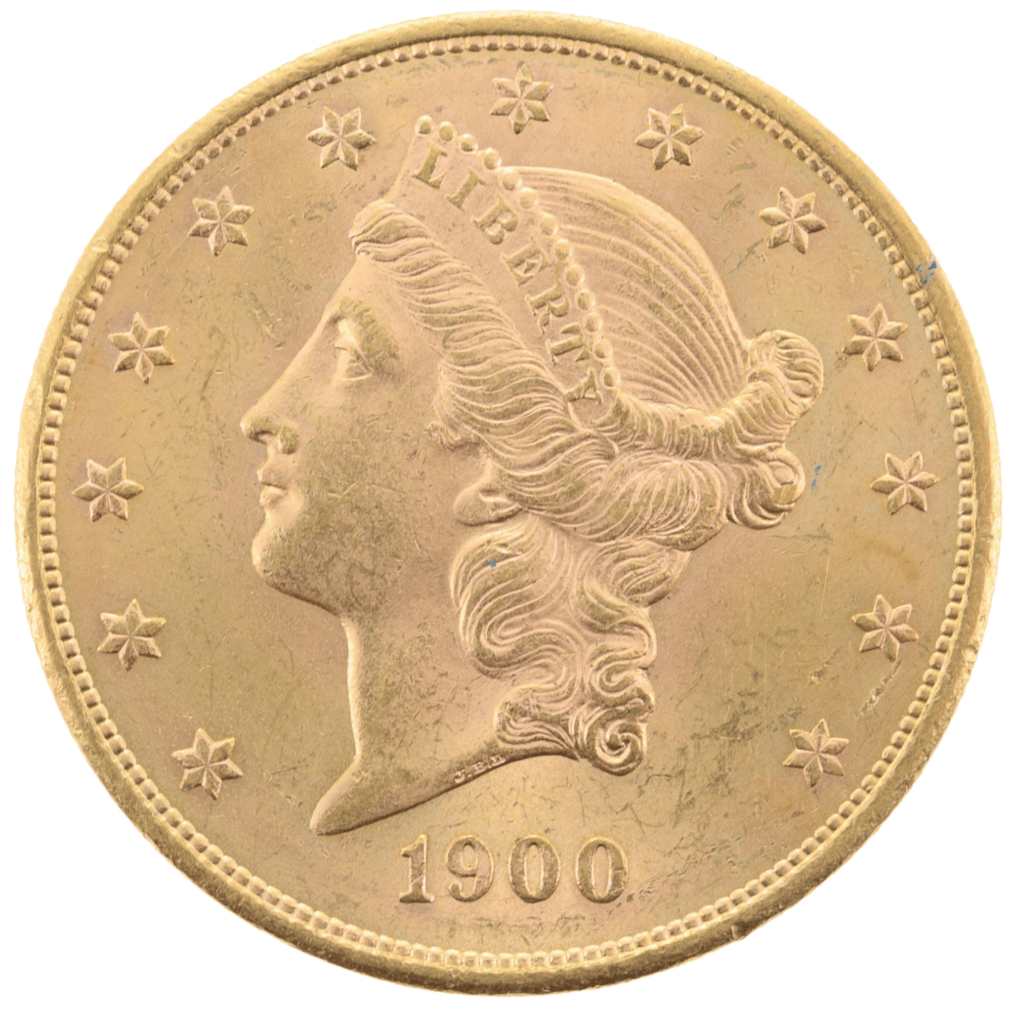 1900 USA $20 Liberty Head Gold Coin Uncirculated