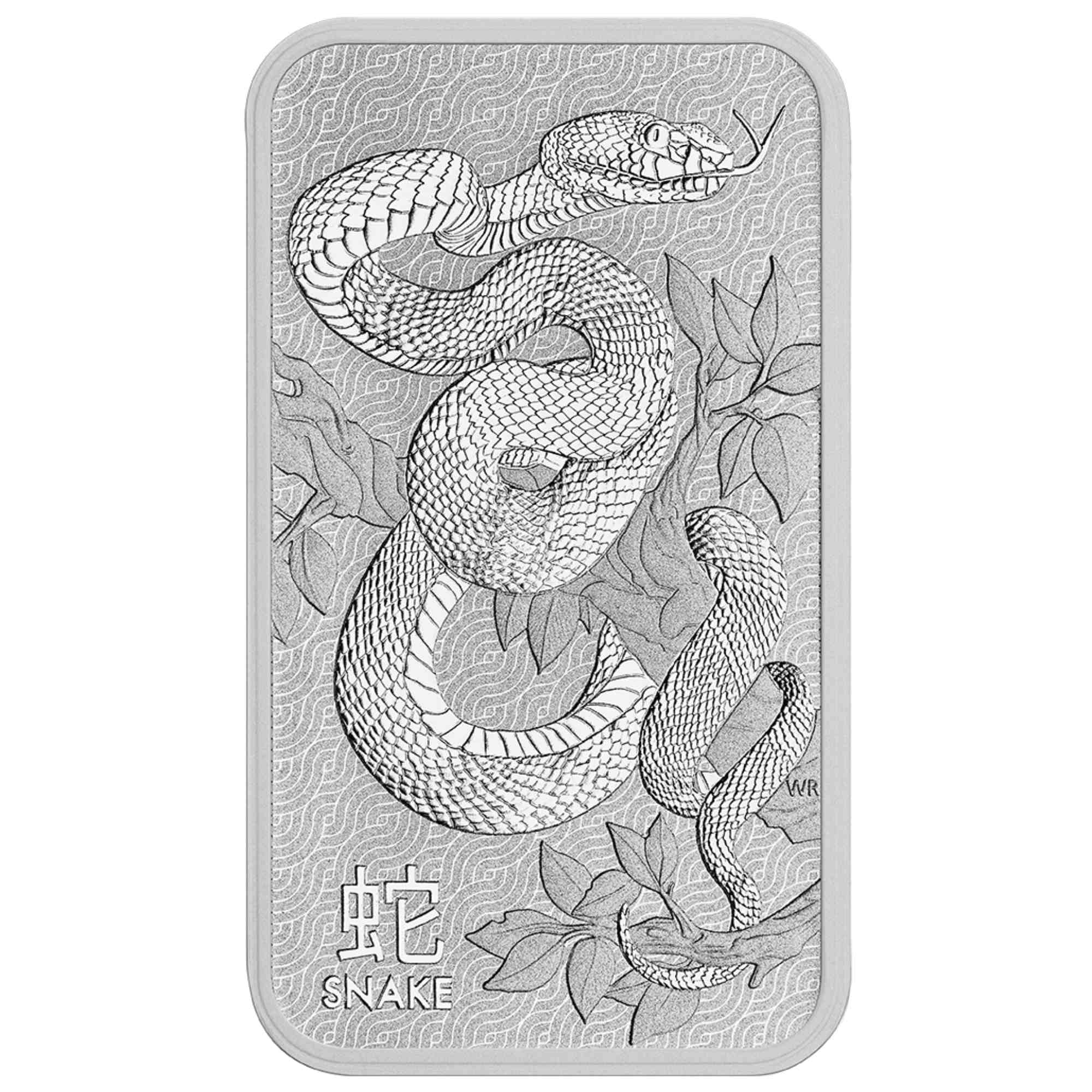 1oz Perth Mint Silver Snake Minted Bar