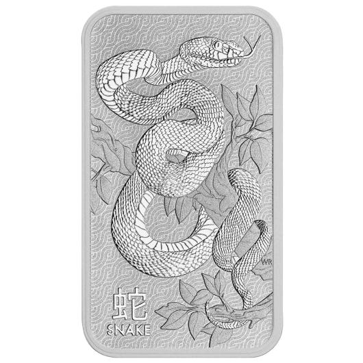 1oz Perth Mint Silver Snake Minted Bar