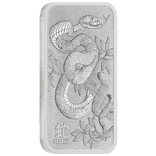 1oz Perth Mint Silver Snake Minted Bar