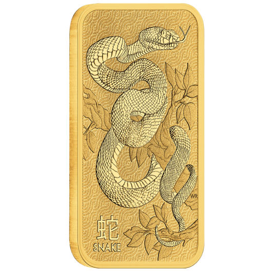 1oz Perth Mint Gold Lunar Snake Minted Bar