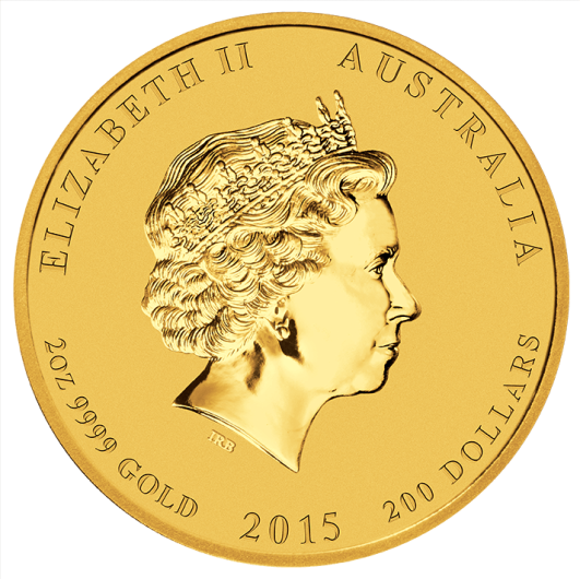 2015 2oz Perth Mint Gold Lunar Goat Coin
