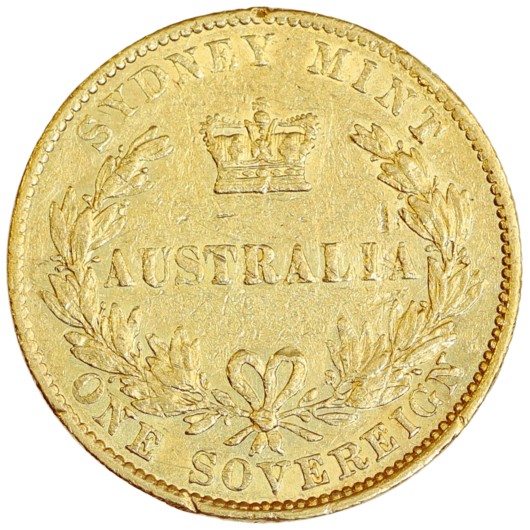 1866 Sydney Mint Sovereign Good Fine