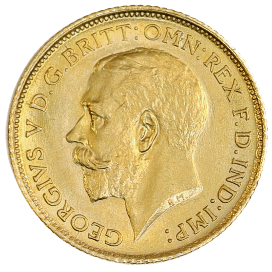 1912S George V Half Sovereign Uncirculated