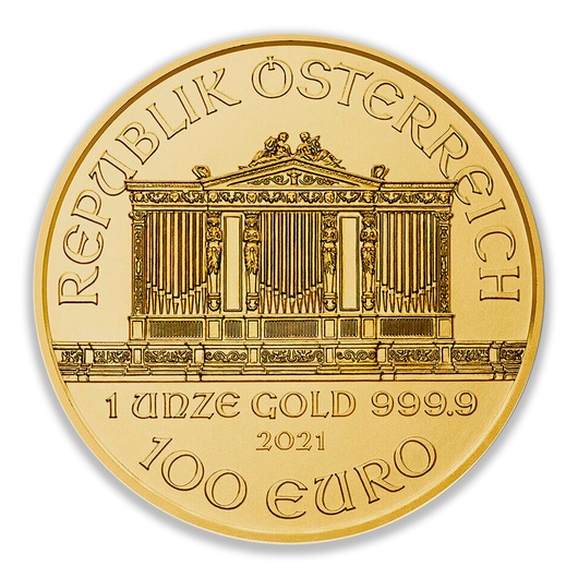 2021 1oz Austrian Philharmonic Gold Coin