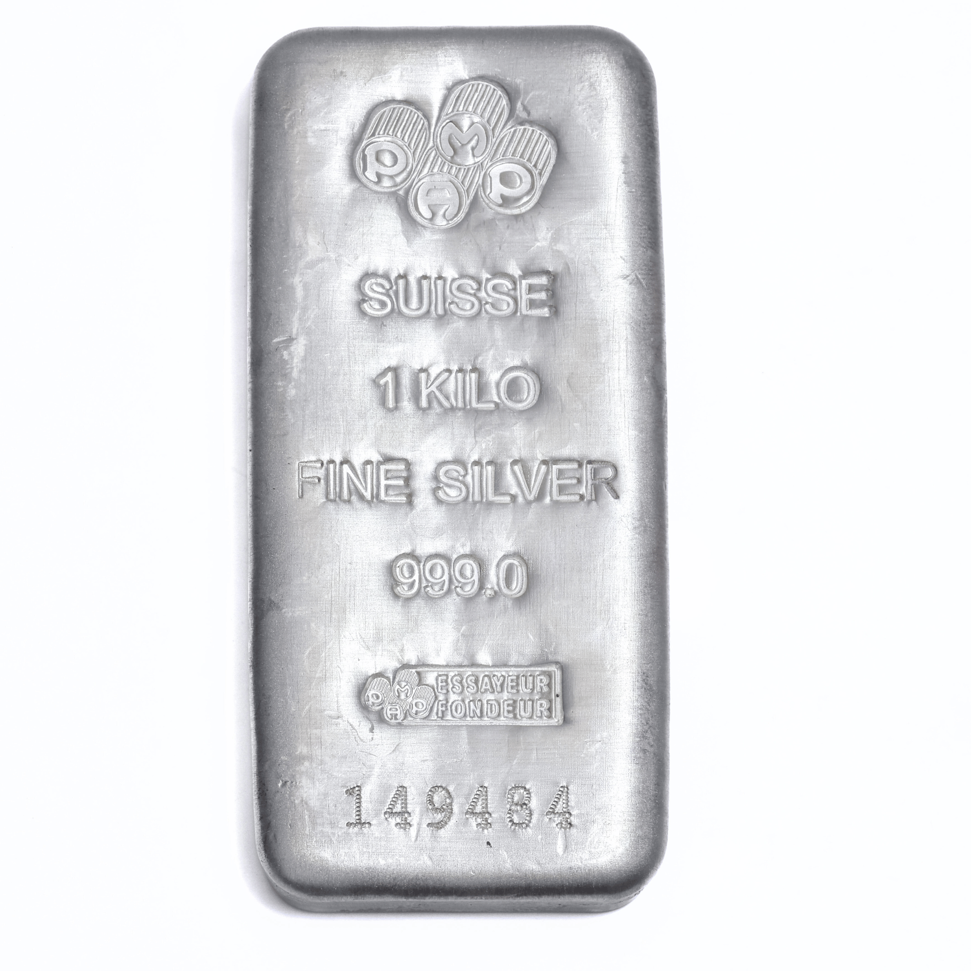 1kg PAMP Silver Cast Bar (Secondary Market)