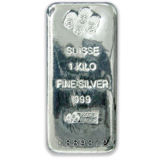 1kg PAMP Silver Cast Bar (Secondary Market)